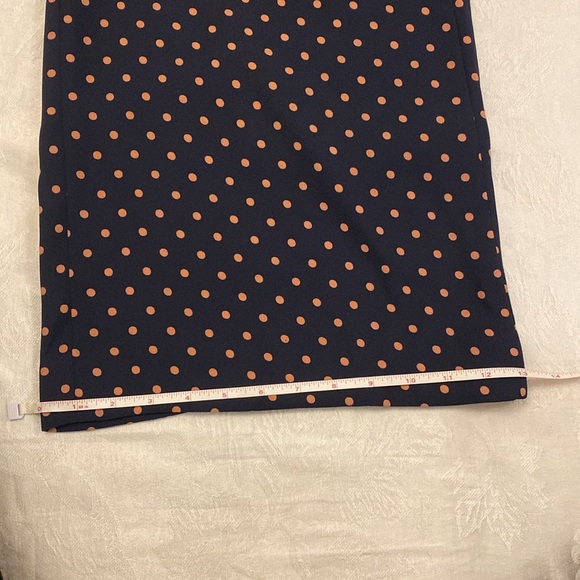 BANANA REPUBLIC HIGH RISE WIDE LEG STRETCH  POLKA DOT PANTS SIZE 8 - Picture 13 of 15